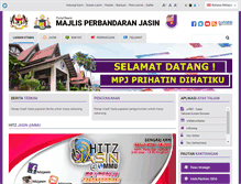 Tablet Screenshot of mpjasin.gov.my